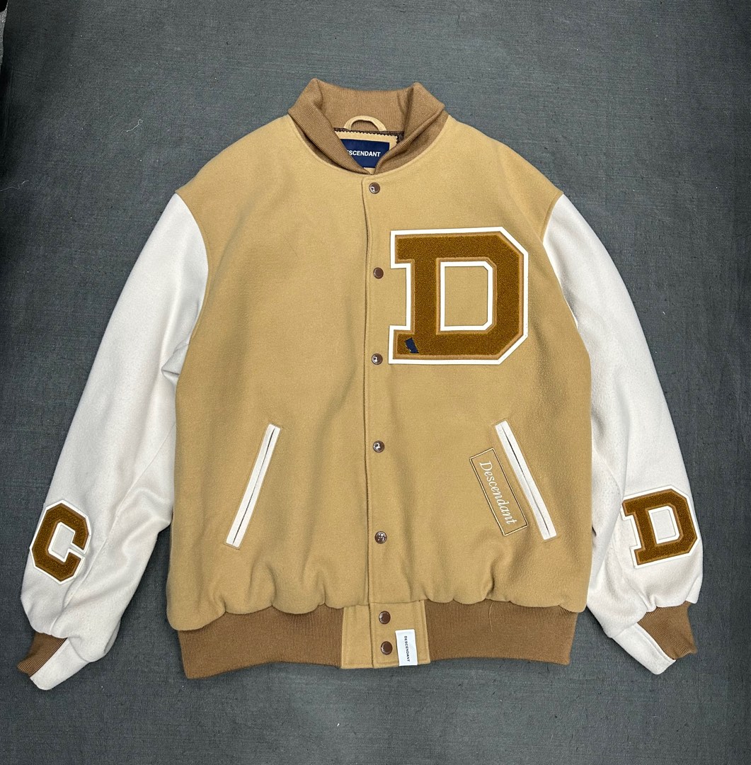 511170● DESCENDANT SQUAD VARSITY JACKET DESCENDANT/SQUAD VARSITY JACKET (BEIGE)