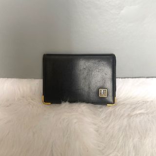Dunhill Vintage Black Leather Card Holder Wallet