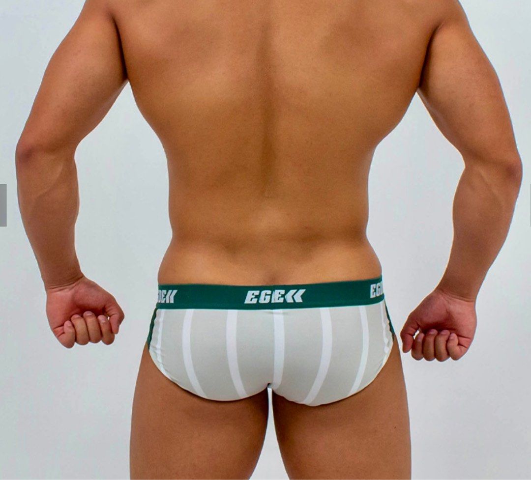 EGDE≪ TRUCKER Super Low Rise Bikini Briefs 3238 Green XL, 男裝