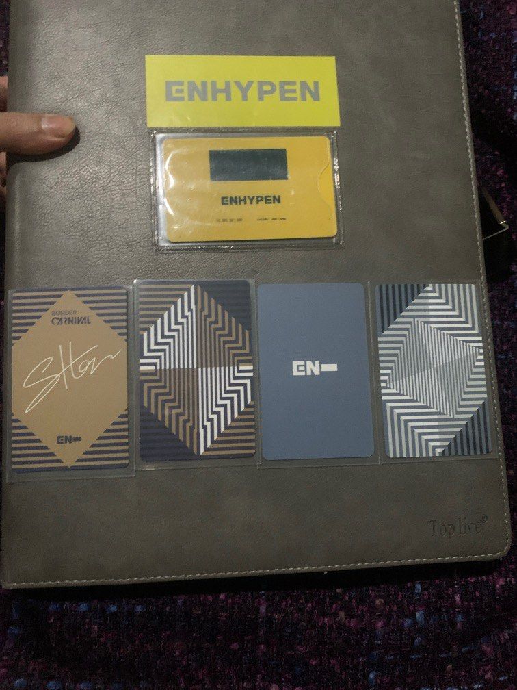 Enhypen border carnival sunghoon set (Category: K-Wave Merchandise) located in Manila. Submitted by stwakiyama17543 (Listing ID 1264749555, Image 2). Description: 10/10condition 100%official pc.