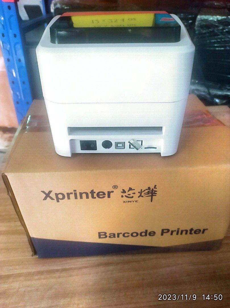 EXPRINTER BARCODE XP420B USB PORT (Category: Printers, Scanners & Copiers) located in Manila. Submitted by cm875381367283 (Listing ID 1264718329, Image 3). Description: Xprinter barcode printer series Xp-420b USB Brand New sealed w box FREE 1 ROLL WAYBILL units available stock on hand 1 year warranty FB page Montoya trading Text/Call us: # 09318680287.