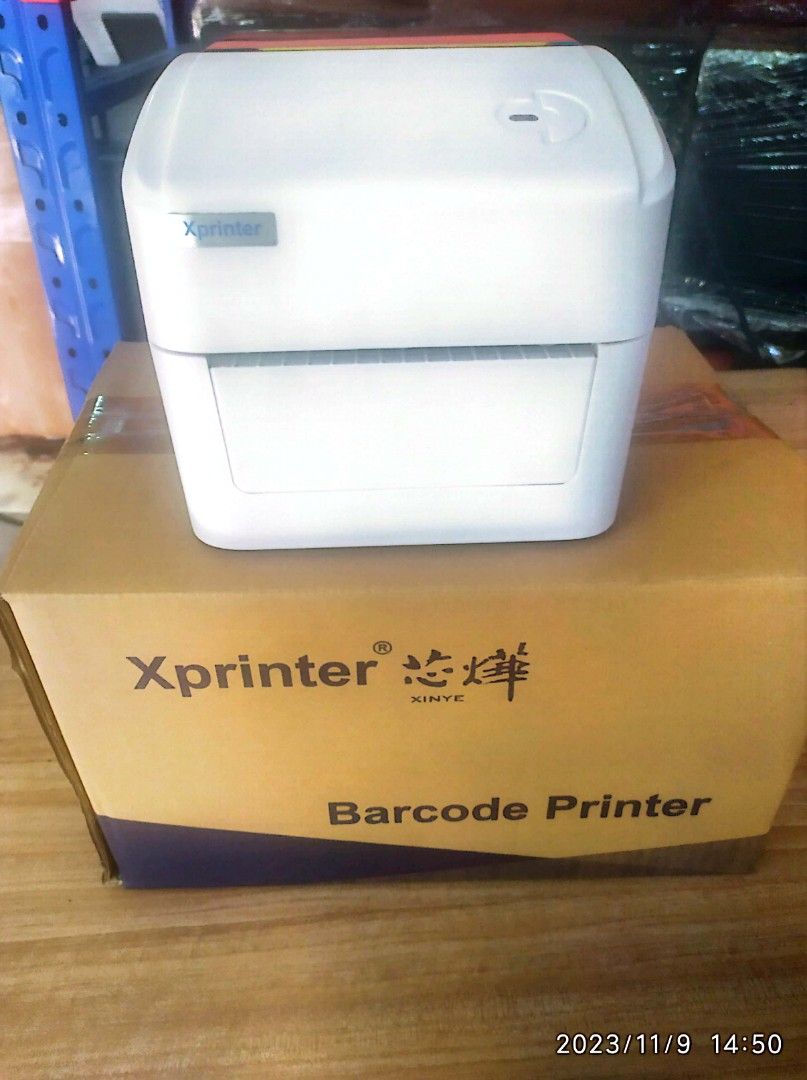 EXPRINTER BARCODE XP420B USB PORT (Category: Printers, Scanners & Copiers) located in Manila. Submitted by cm875381367283 (Listing ID 1264718329, Image 1). Description: Xprinter barcode printer series Xp-420b USB Brand New sealed w box FREE 1 ROLL WAYBILL units available stock on hand 1 year warranty FB page Montoya trading Text/Call us: # 09318680287.