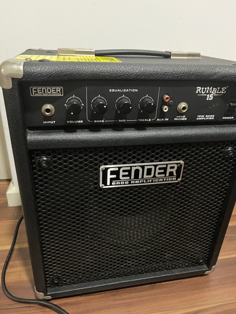 Fender Rumble 15 Bass Amplifier Audio Soundbars Speakers