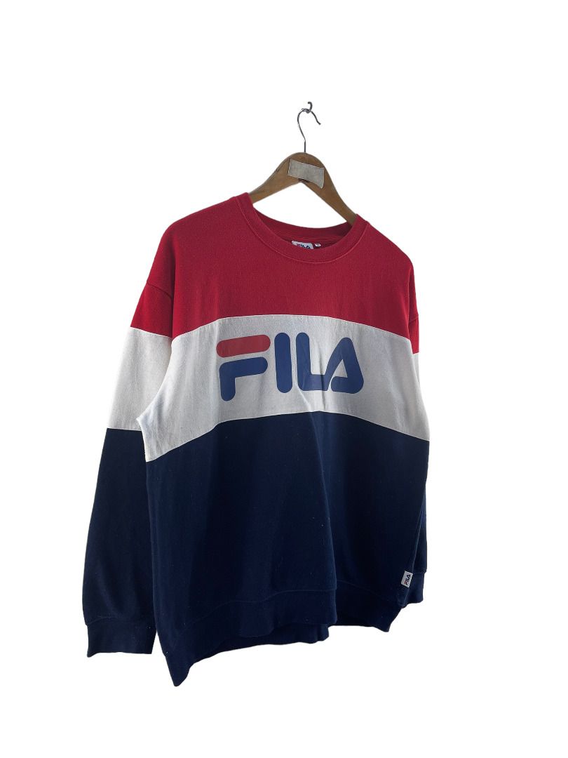 Fila Striped Sweatshirt Women s Fashion Tops Longsleeves on