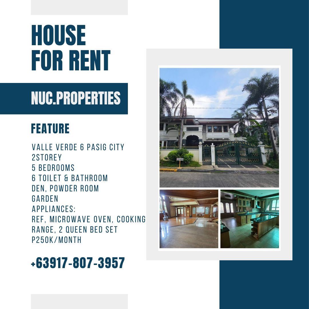 For RENT 2 Storey house Valle Verde 6 Pasig City, Property, Rentals