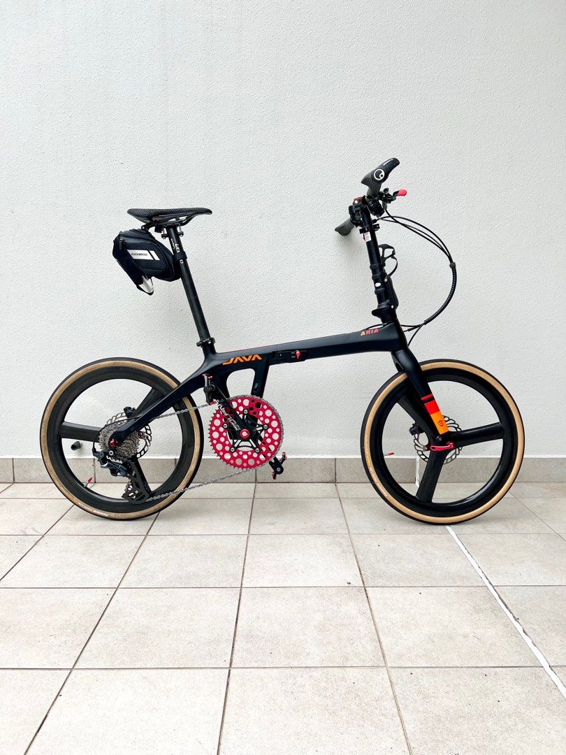Fully modded Java Aria Carbon foldable Bifold bicycle bike Shimano Ultegra Hydraulic brakes Carbon 451 Wheelset Sports Equipment Bicycles Parts Bicycles on Carousell