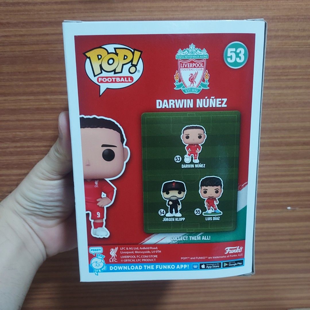 Funko Darwin Nunez Liverpool, Hobbies & Toys, Toys & Games on Carousell