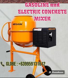GASOLINE and ELECTRIC CONCRETE MIXER