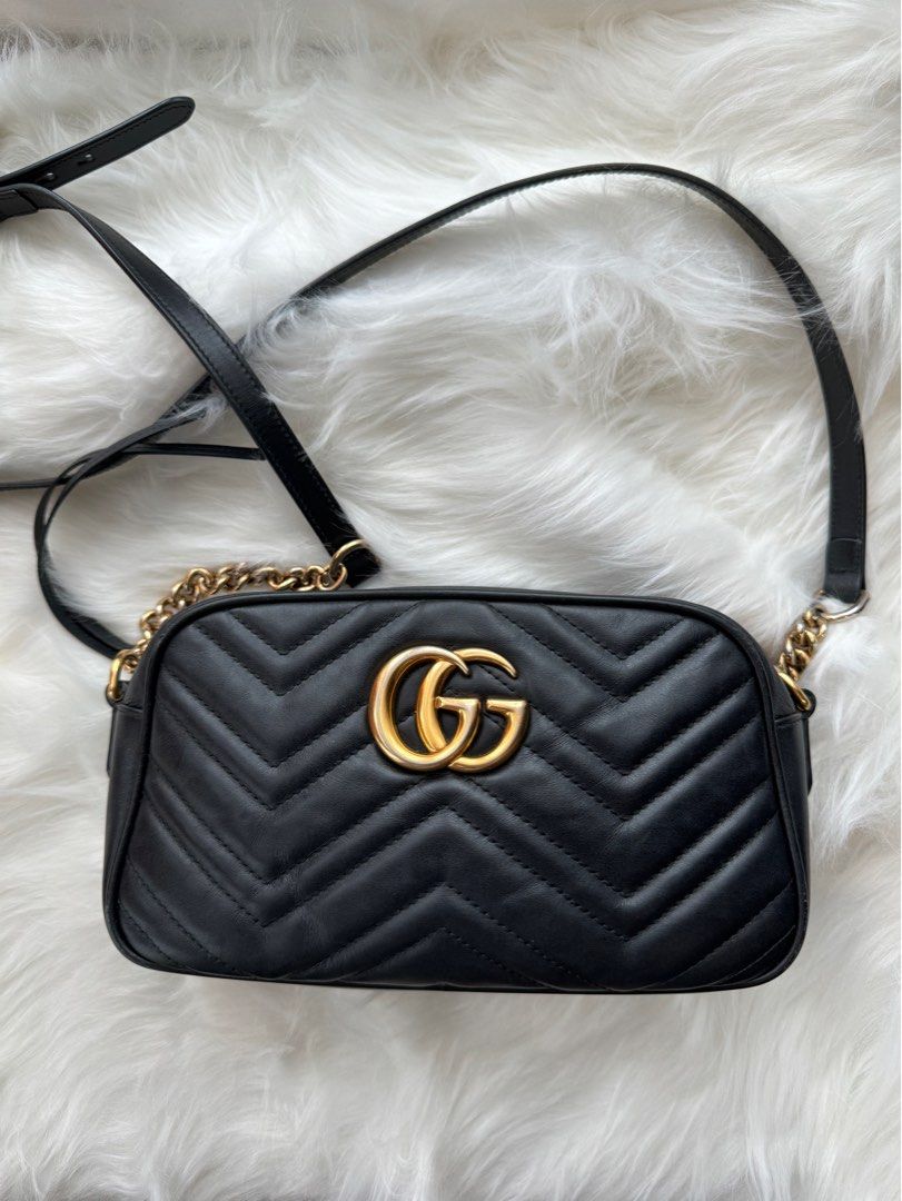 Gucci marmont camera bag black online