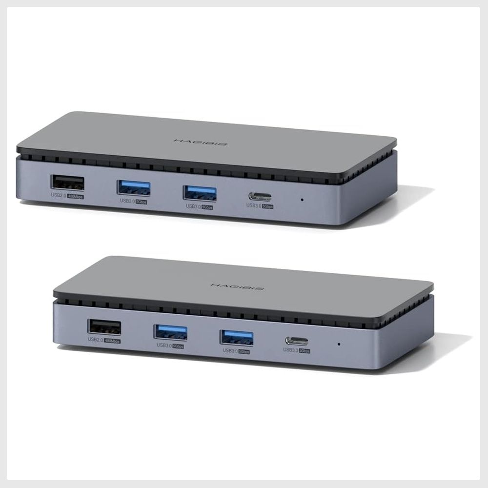 Hagibis USB-C Hub with M.2 SSD Enclosure, 2-in-1 Type-C Docking Station &  M.2 NVMe SSD External Hard Drive Enclosure, USB C to 4K@60Hz HDMI, 100W PD