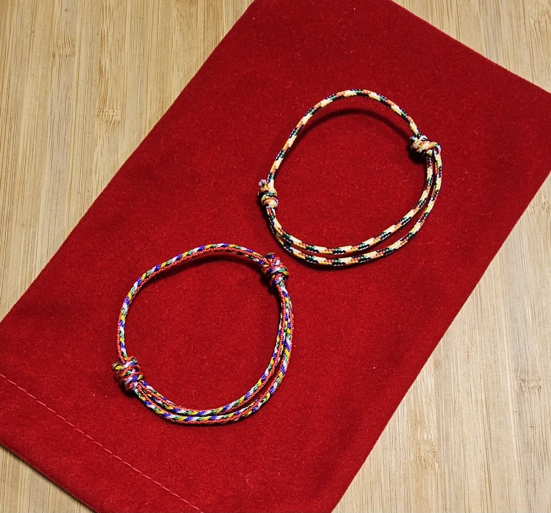 Handmade Five color Seven color rope Multicoloured rope bracelet anklet for Men Women