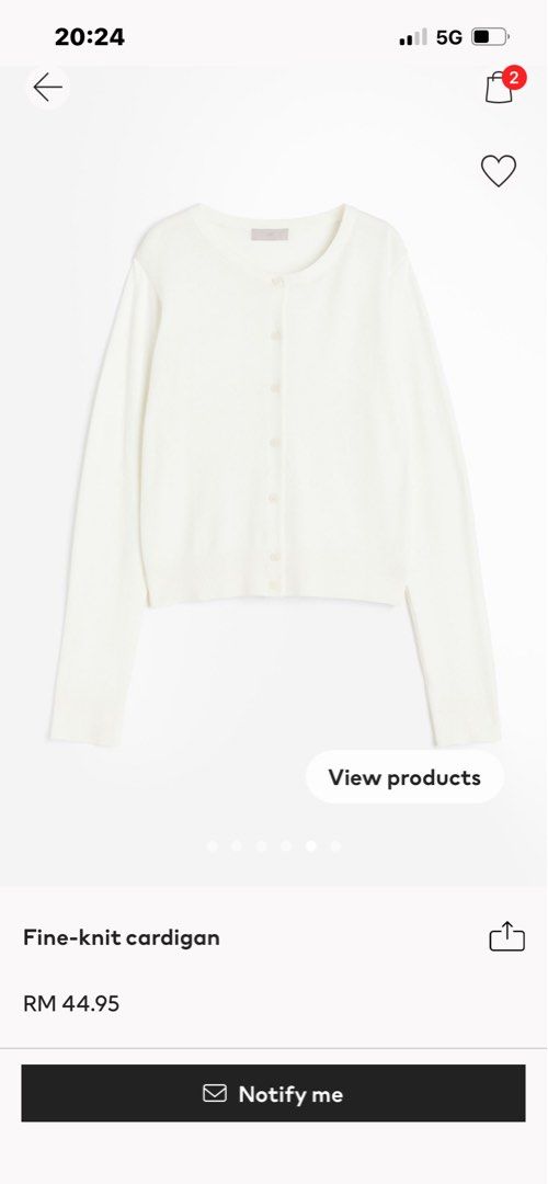 H&m fine store knit cardigan