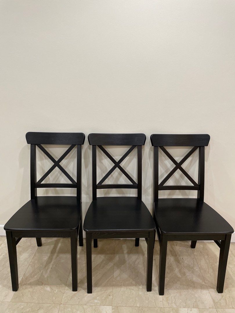 Ikea cross back dining chairs best sale