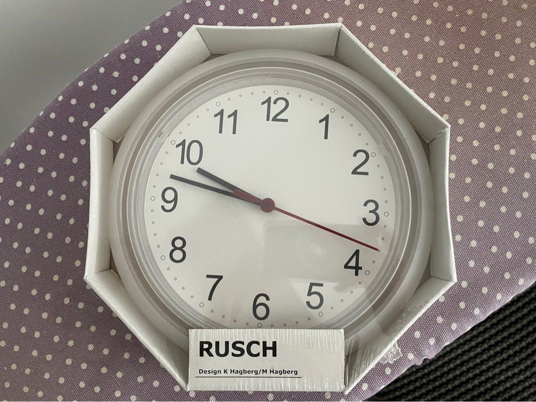 ikea-rusch-wall-clock-furniture-home-living-home-decor-clocks-on