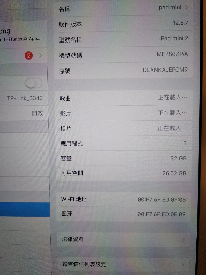 iPad Mini 2 Wi-Fi 32GB / iPod Nano 8G, 手提電話, 平板電腦, 平板