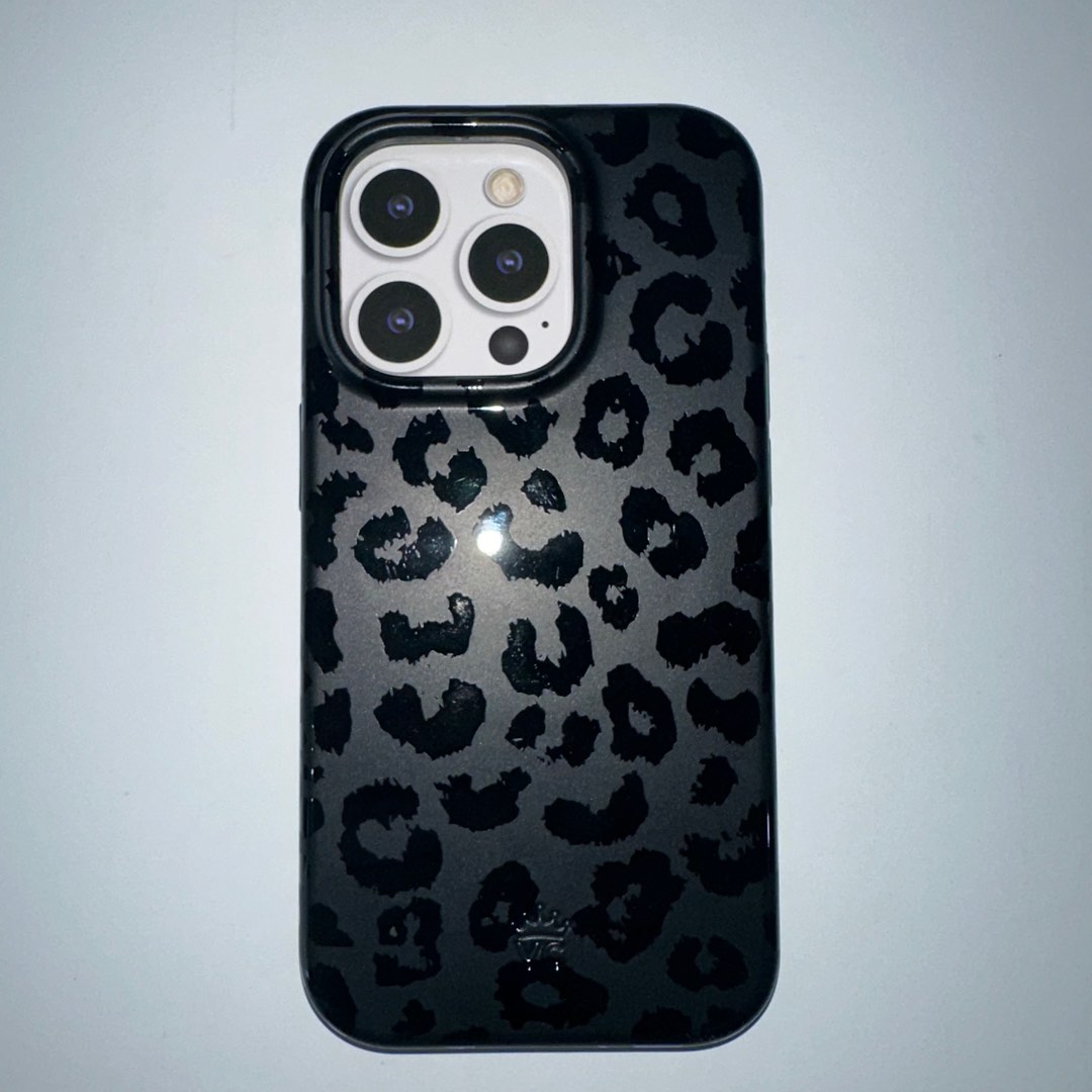 iphone 14 pro case velvet caviar black leopard, Mobile Phones & Gadgets, Mobile & Gadget