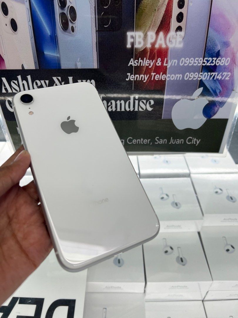 Iphone XR 128gb White (Category: Other Mobile & Gadget Accessories) located in San Juan City. Submitted by AshleyandLynGeneralmerchandise (Listing ID 1264722096, Image 1). Description: Fb Page: Ashley & Lyn Jennylyn Amaro 🍄Mode of Payment🍄 🥦Cash 🥦Bank Transfer 🥦GCash & Paymaya 🍄‍🟫Installment🍄‍🟫 🍅Credit Card 🍅Ggives 🍅Home Credit 🍏Cash on Delivery 🍏Shipping 🍏Meet Up 🍏Trade In You can visit our Physical store in Stall number Y-07 Aqu