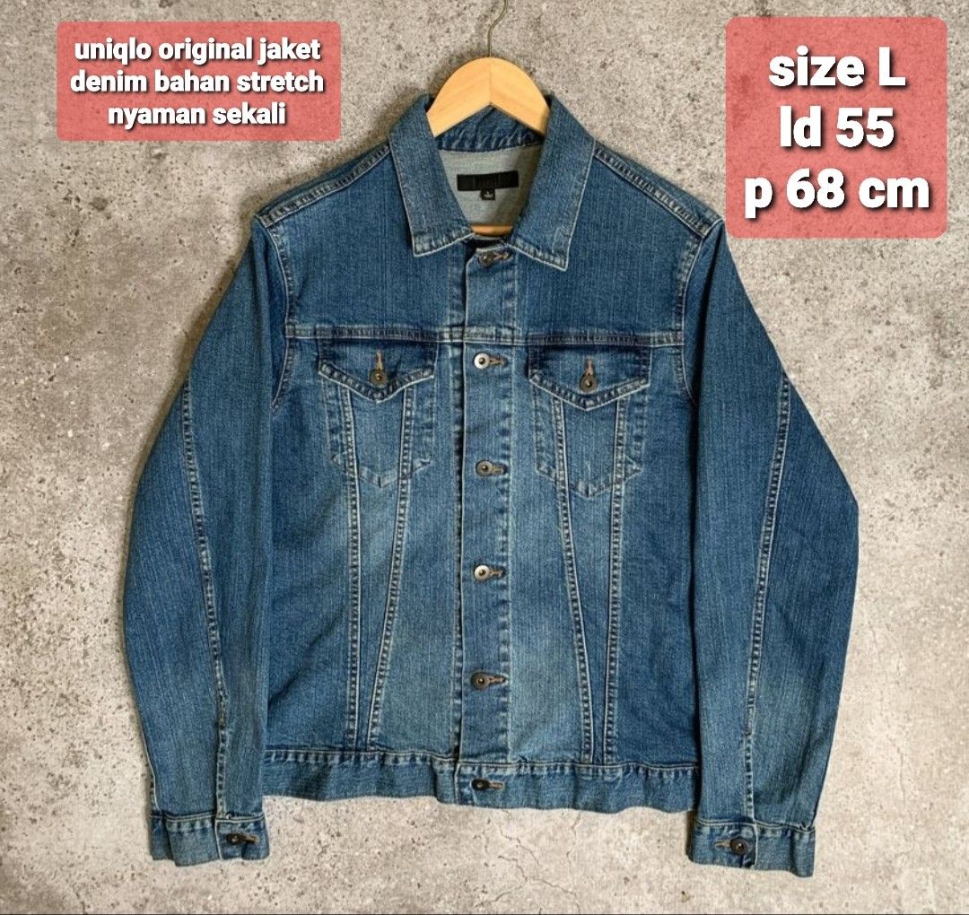 Jaket denim uniqlo original anggap beli baru like NEW