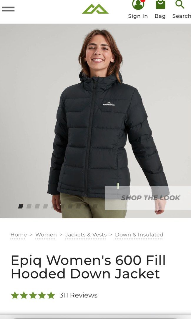 Kathmandu women's 600 fill jacket