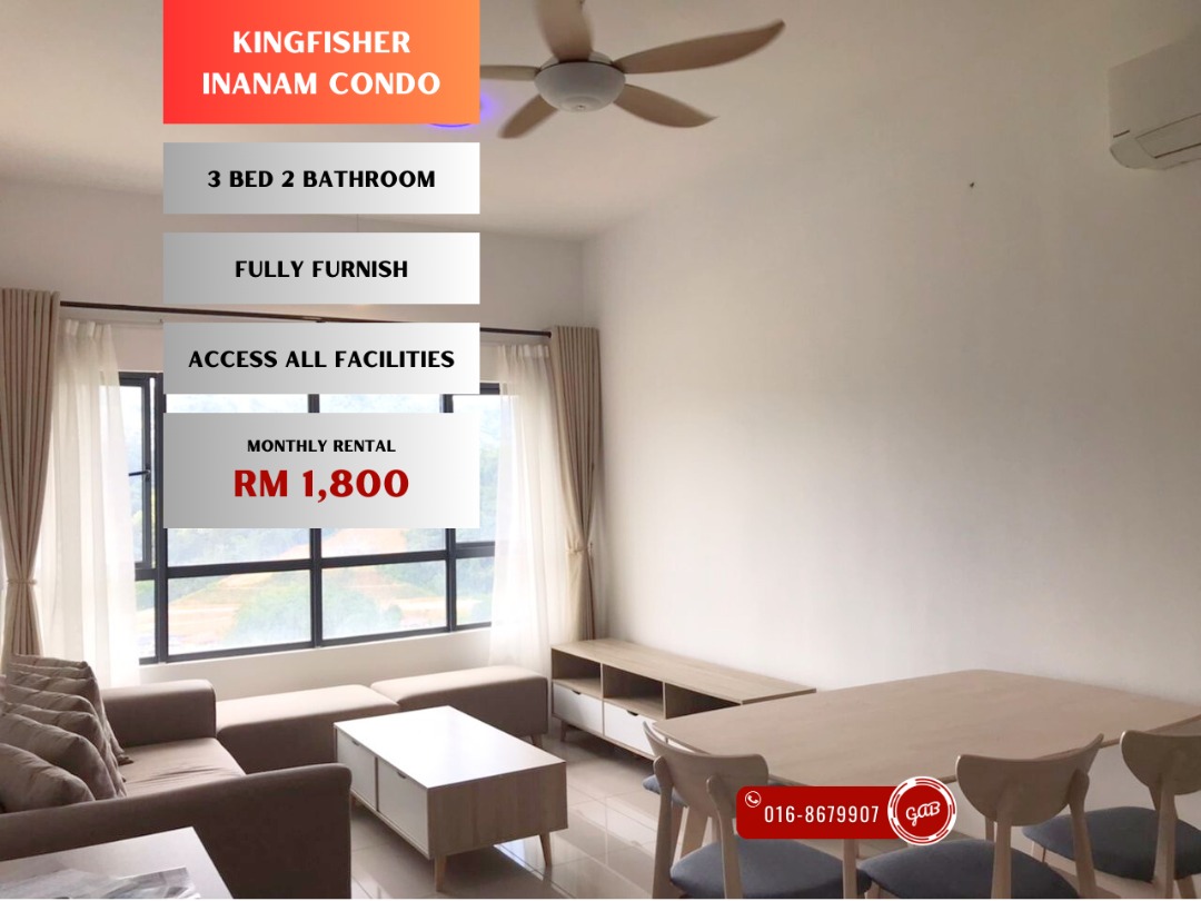 Kingfisher Inanam Condominium Inanam Fully Furnish with Aircond