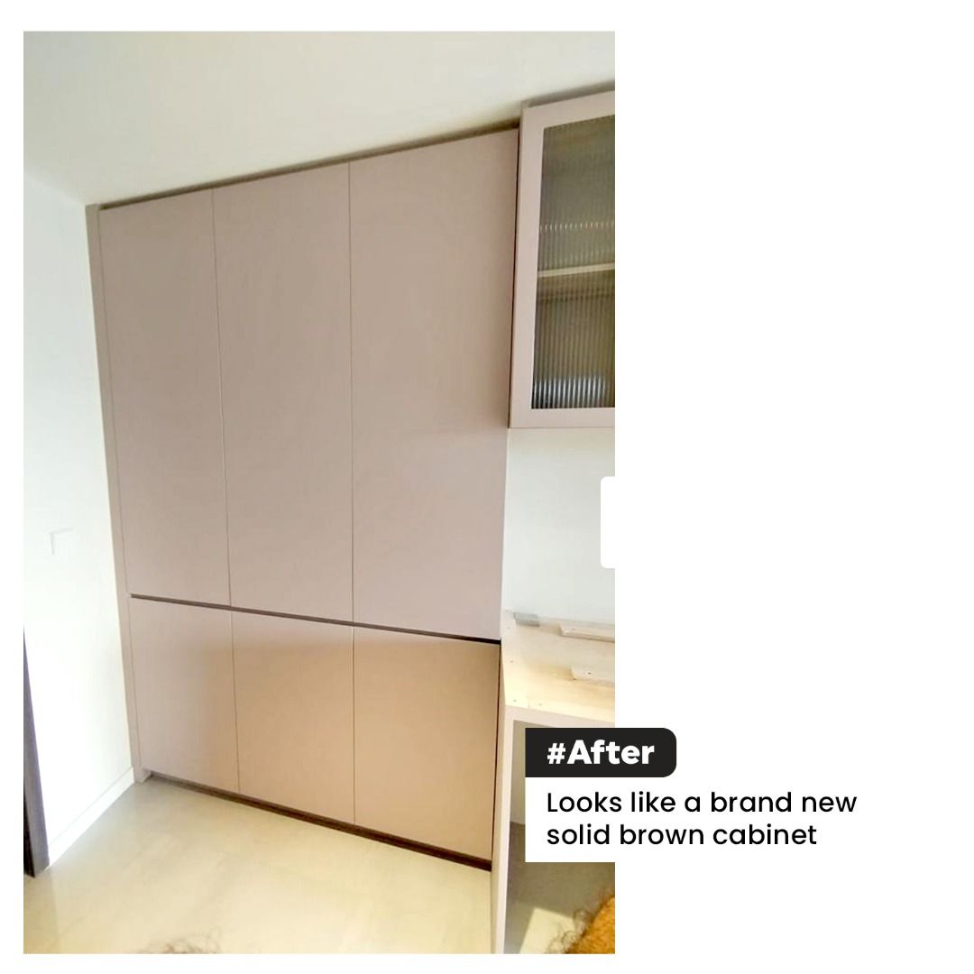 Kitchen Cabinet Laminate / Kitchen Set Laminate Install / Lamination ...