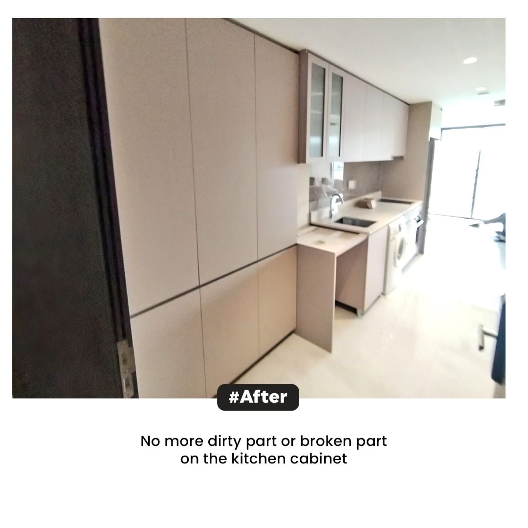 Kitchen Cabinet Laminate / Kitchen Set Laminate Install / Lamination ...