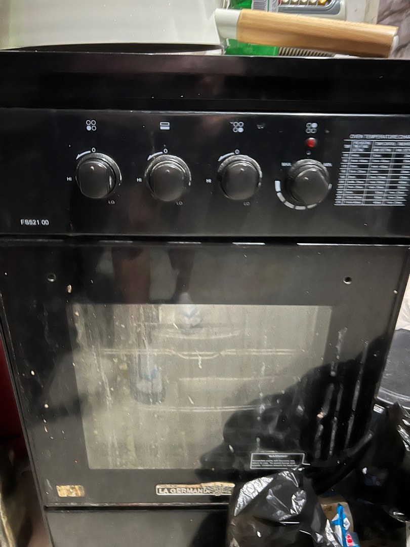 La Germania Gas Range Oven with Two Burner and 1 electric stoves, TV