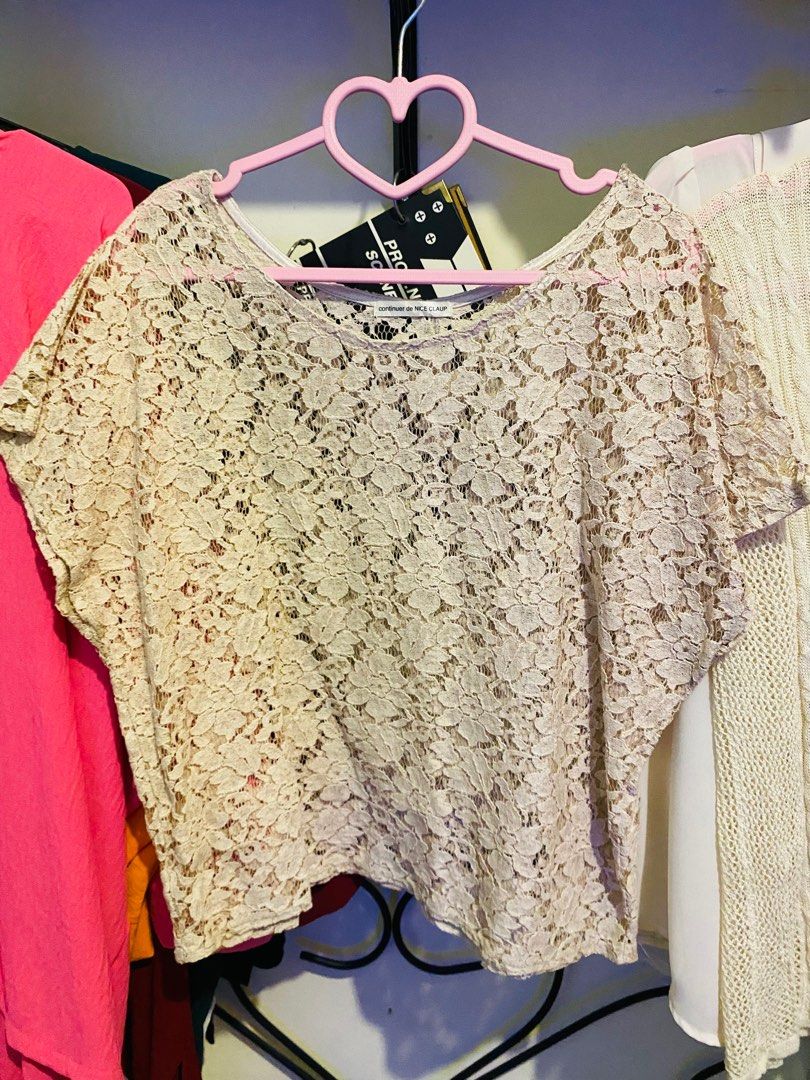 LACE TOP Women s Fashion Tops Blouses on Carousell
