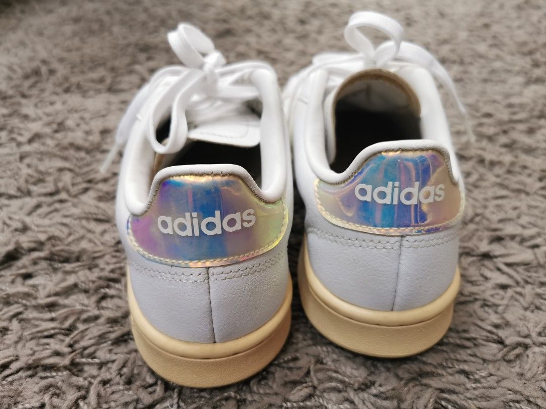 Ladies Adidas trainers UK 4.5 us 6 metallic cloud Carousell