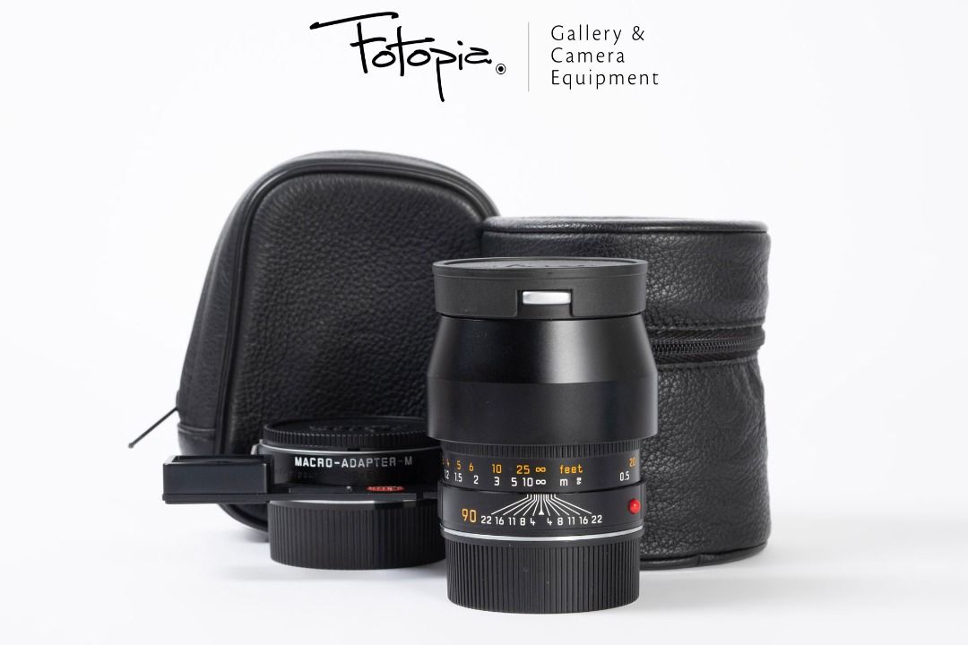 Leica Macro-Elmar-M 90mm F4 - Black / 11633 with Macro-Adapter-M