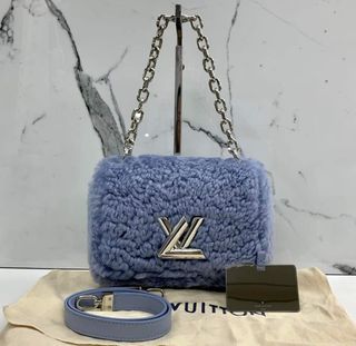 Louis Vuitton Twist mm Blue Jean Shearling