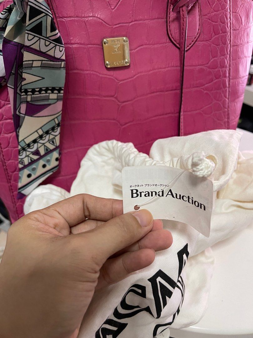MCM hot pink handbag Luxury Bags Wallets on Carousell