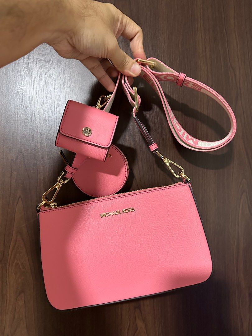 Rose pink michael top kors purse