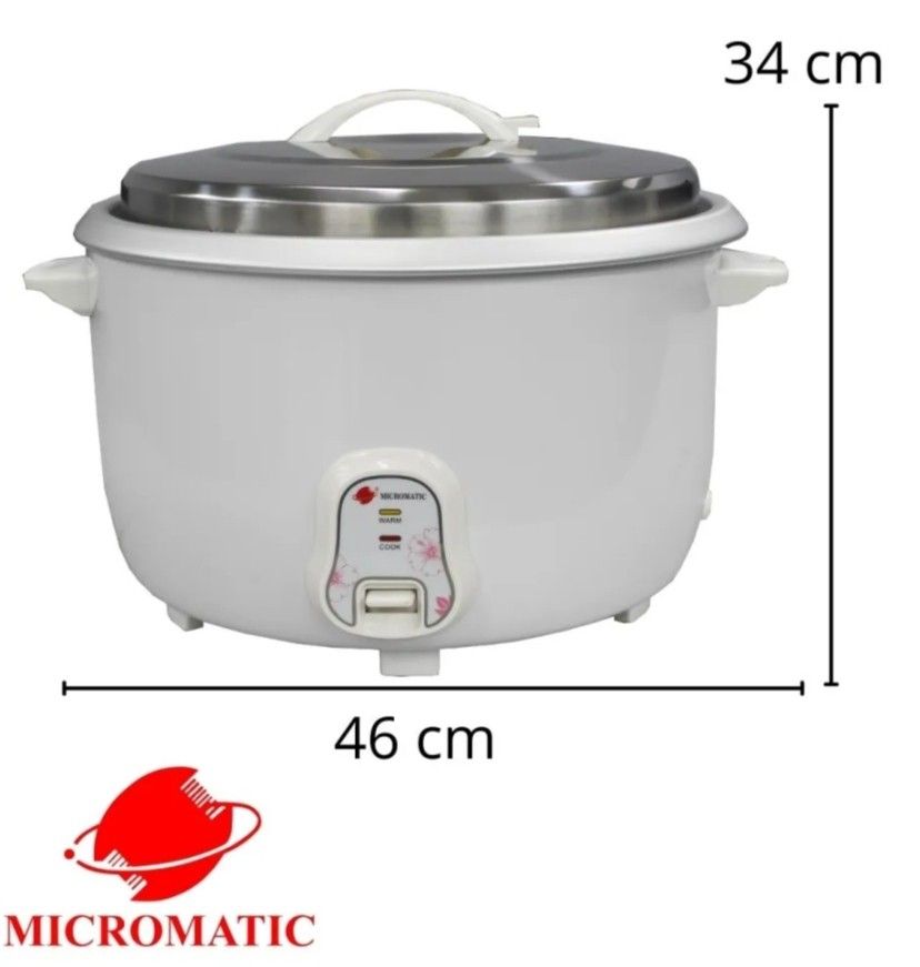 Micromatic rice cooker (50 cups) HEAVYDUTY, Furniture & Home Living