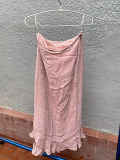 Midi skirt pink