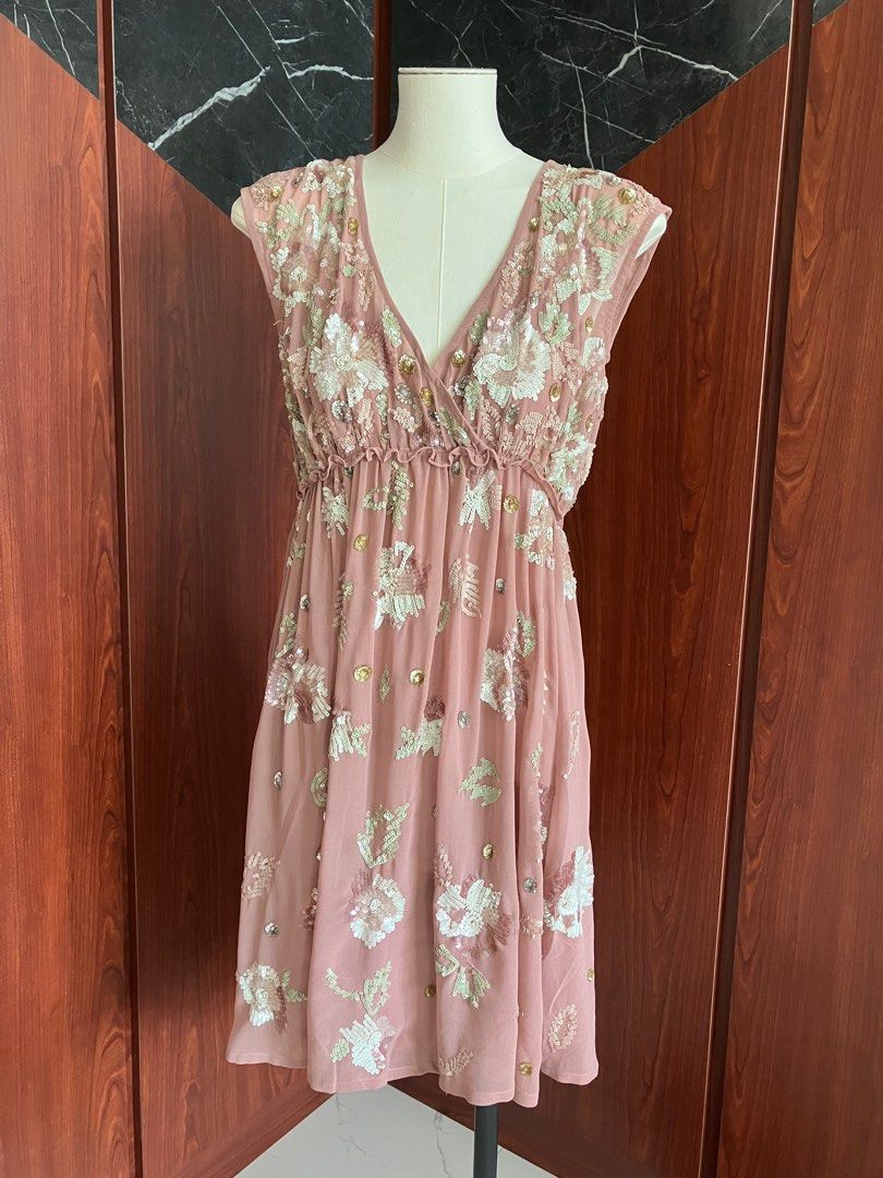 Miss selfridge floral embellished dress
