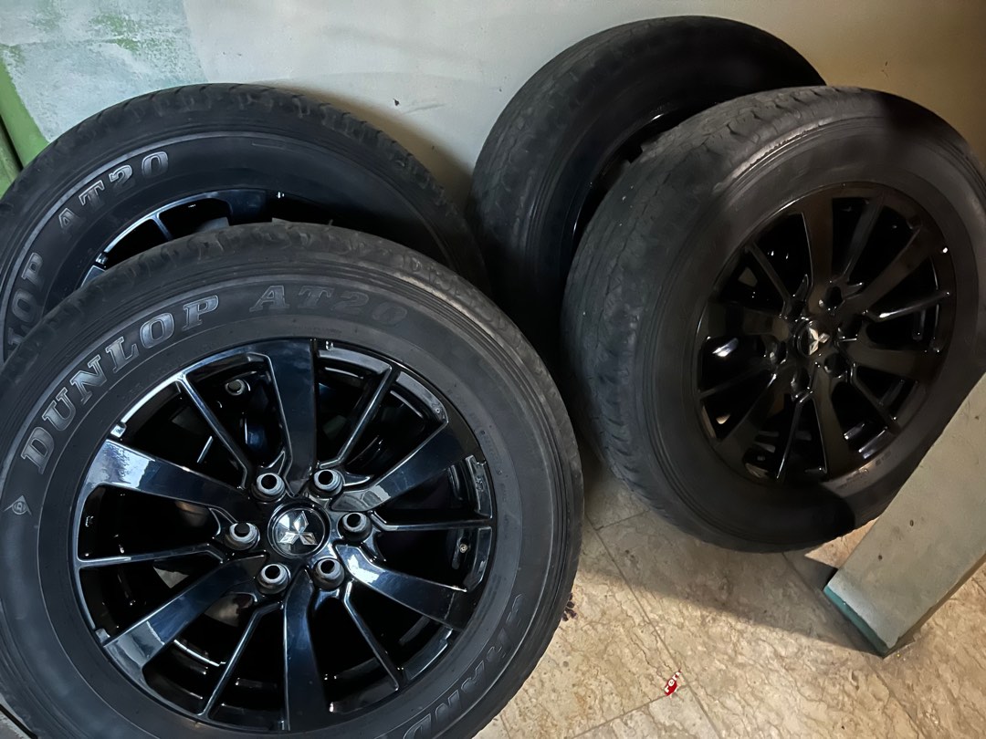 Montero Sport Black Series Mags Rims with tires, Car Parts
