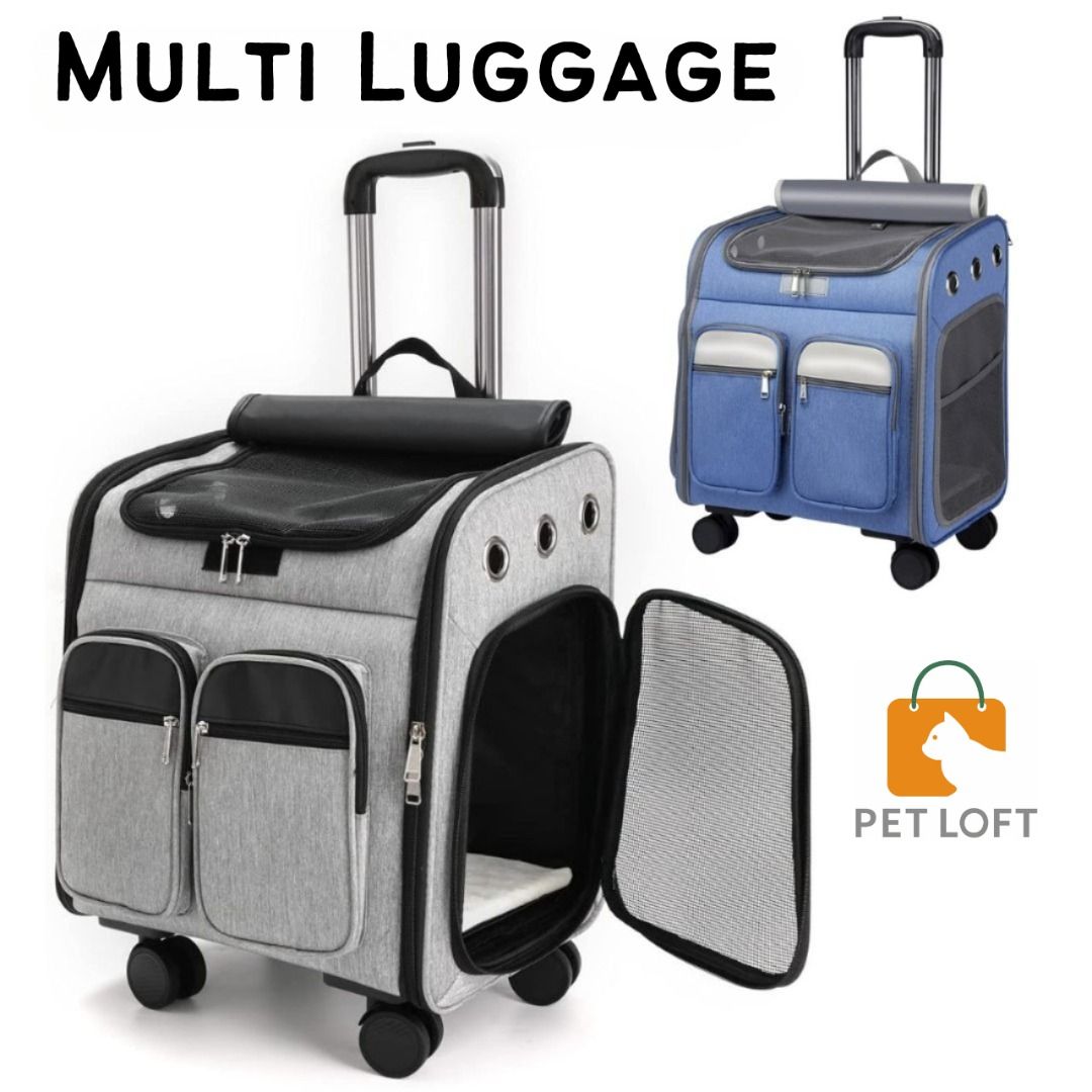 Multi Luggage Cat Pet Dog luggage Pet Carrier with Trolley Dog Travel Bag with Handle Dismountable Foldable Pet Carrier
