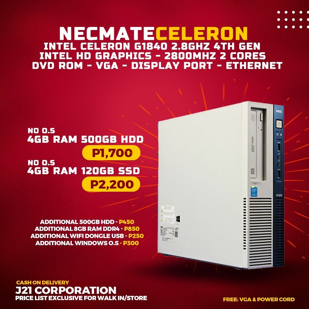 完璧 Cpu: nec MB-9 mate デスクトップ型PC - www.holdenbrand.com