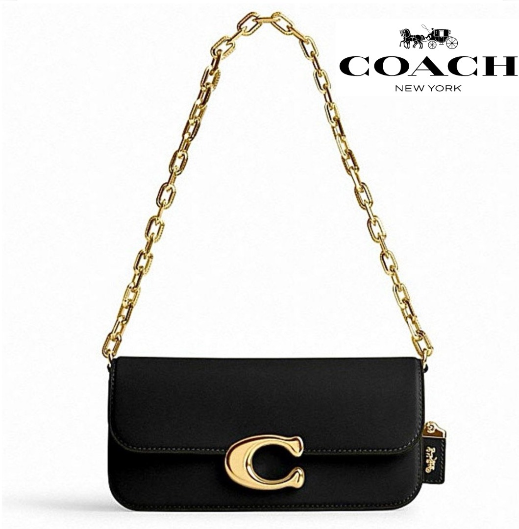 New Coach Original Classic Black Gold Chain IDOL BAG 23 Chain Shoulder Bag For Women Come With Complete Set Suitable For Gift Luxury Bags Wallets on Carousell