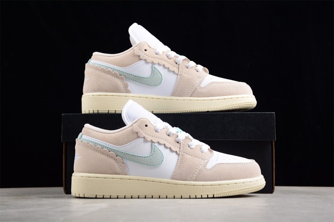NIKE Air Jordan 1 Low SE Scalloped Edge Guava Ice shoes Euro 35.5 40