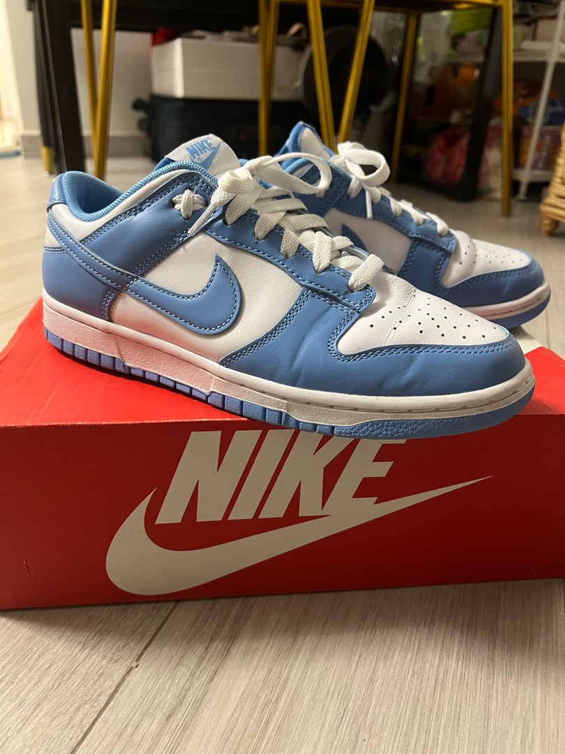 Nike Dunk Low UNC, 男裝, 鞋, 波鞋- Carousell