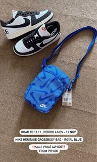 nike heritage crossbody bag royal blue