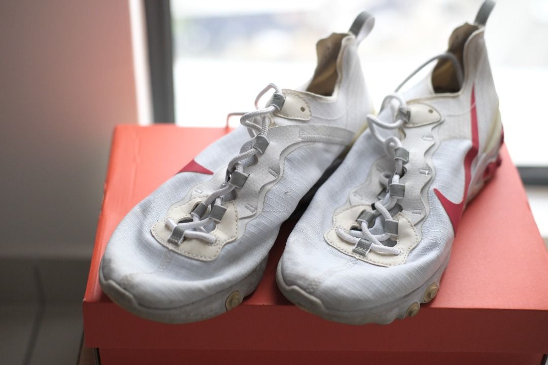Nike React Element 55 SE White Red Men s Fashion Footwear