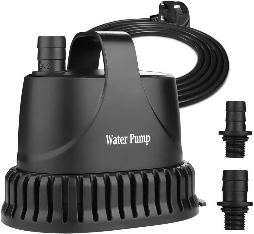BARST 1100L/H Submersible Water Pump, Ultra Quiet Water Pump for Aquarium  Fountains Pool Fish Tank Pond Hydroponics Statuary with 4 Srtong Suction  Cups,3 Nozzles (16W, 1.83m Power Cord) : : Pet Supplies