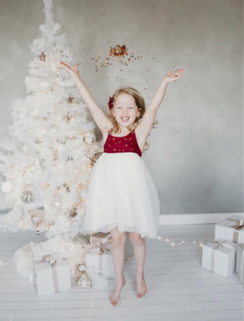 NWT Karibou Christmas Tulle Tutu Dress for Girl Babies Kids