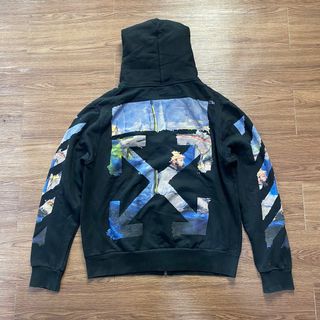 Off white cheap hoodie zip tie