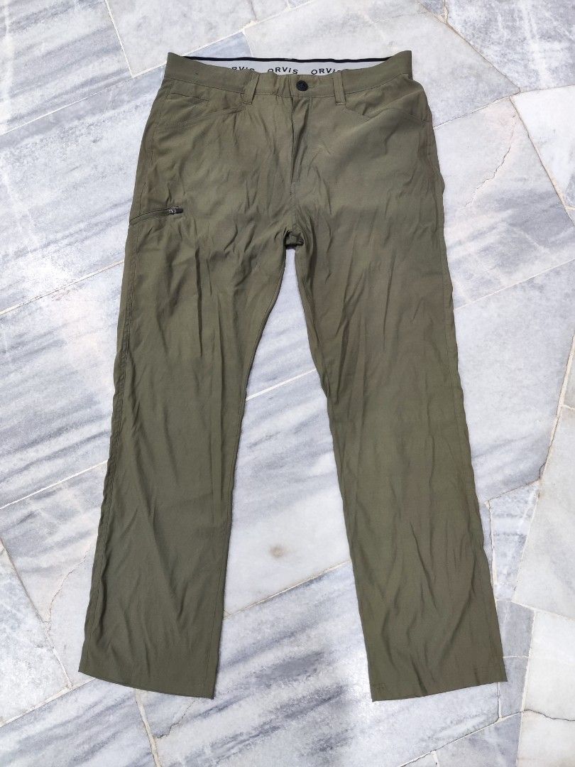 Orvis Wrinkle Free Pure Cotton Trousers Pants Men's 36 x 34 NEW Khaki | eBay