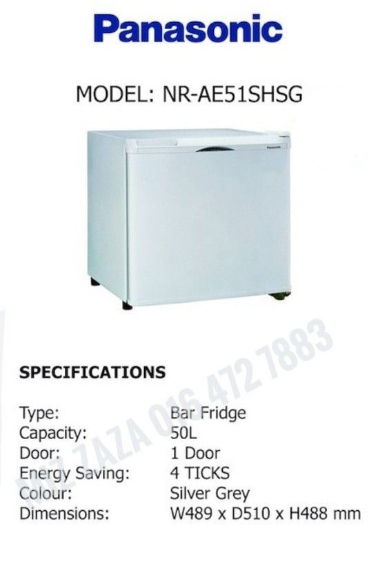 Panasonic Hotel Mini Fridge, TV & Home Appliances, Kitchen Appliances
