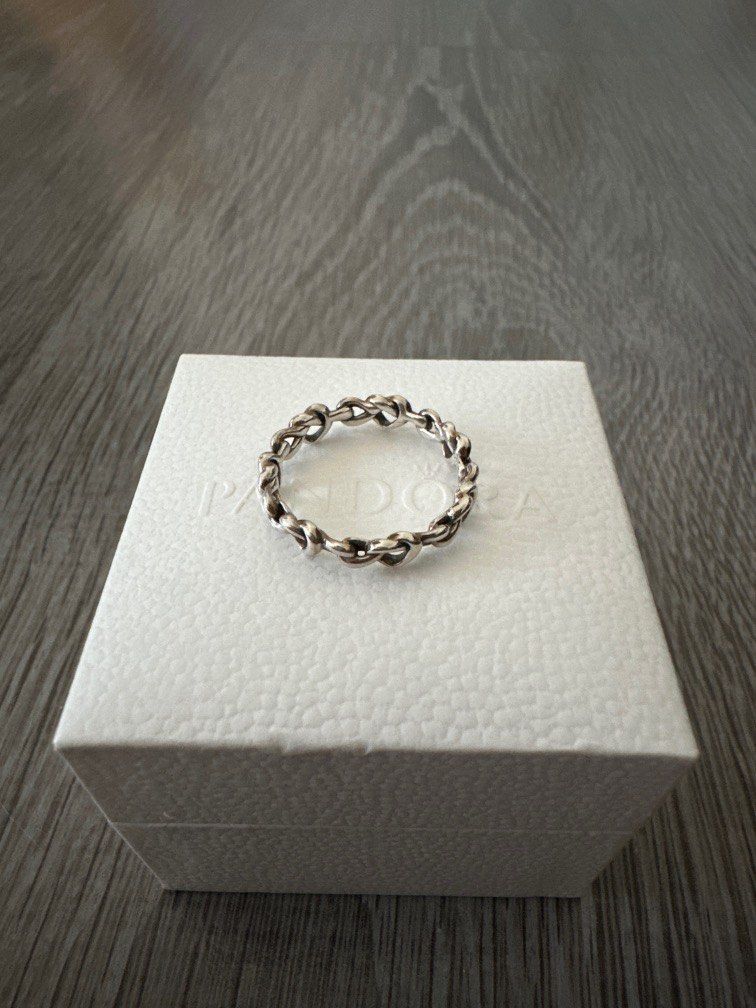 Knotted hearts sale band ring